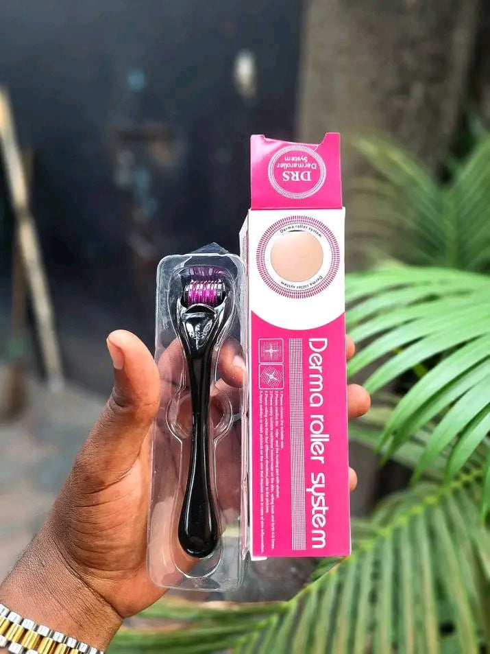 Derma Roller & Huile Ginger - La Solution Complète contre la Chute de Cheveux, l'Alopécie et la Barbe.